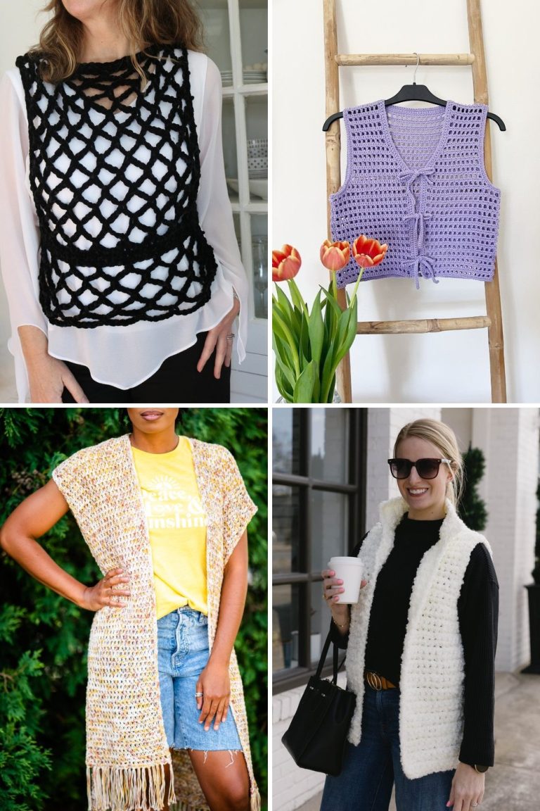 10 Easy Crochet Vest Free Patterns