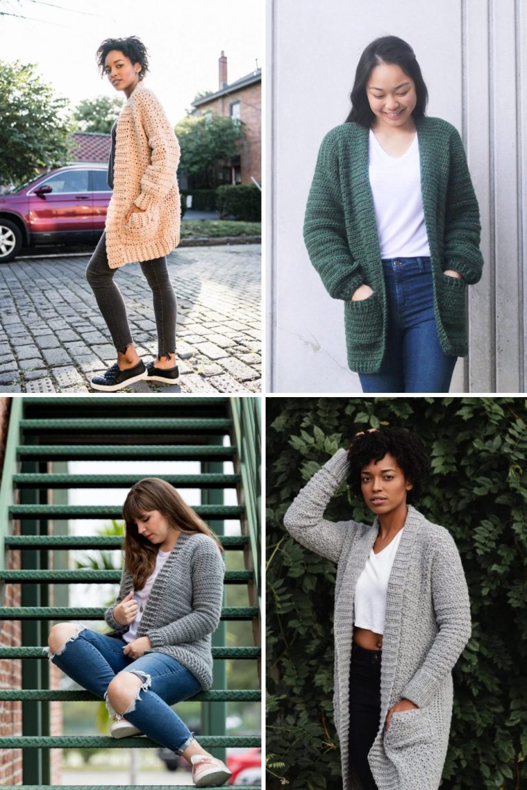 12 Fall Crochet Cardigan Free Patterns