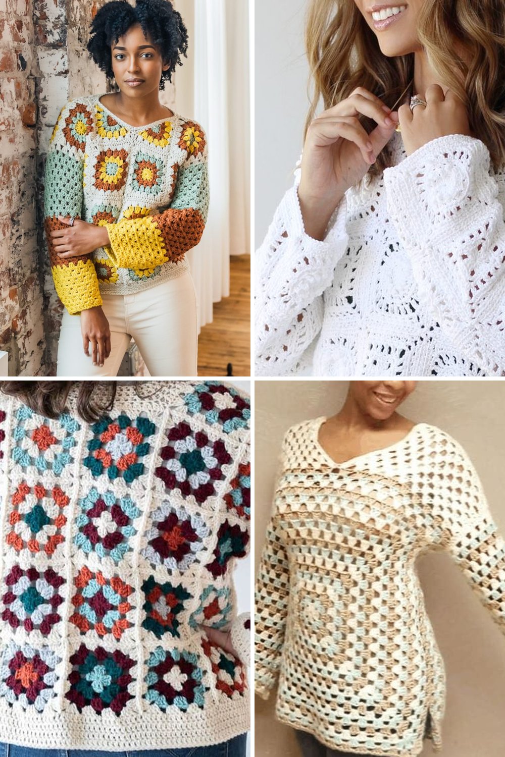 11 Granny Square Crochet Jacket Free Patterns