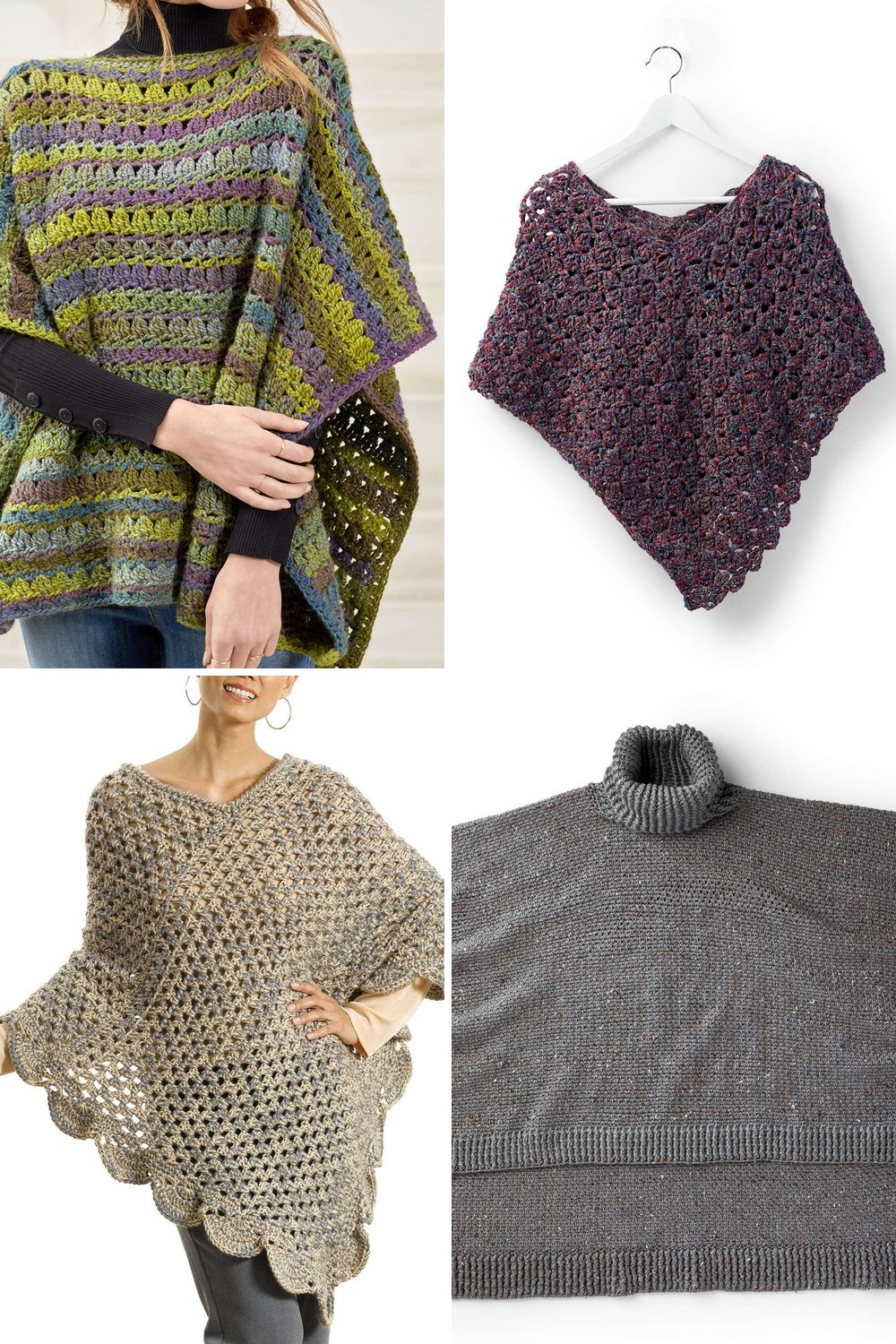 12 Easy Crochet Poncho Free Patterns