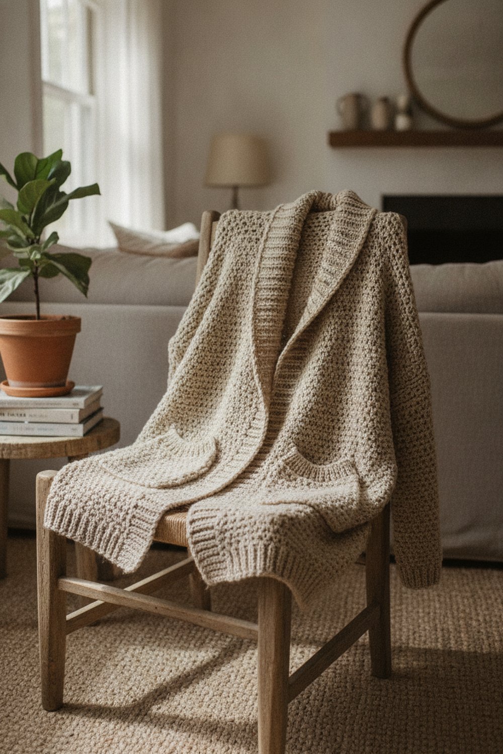 How to Crochet a Cardigan Step by Step (Beginner Panel Method)