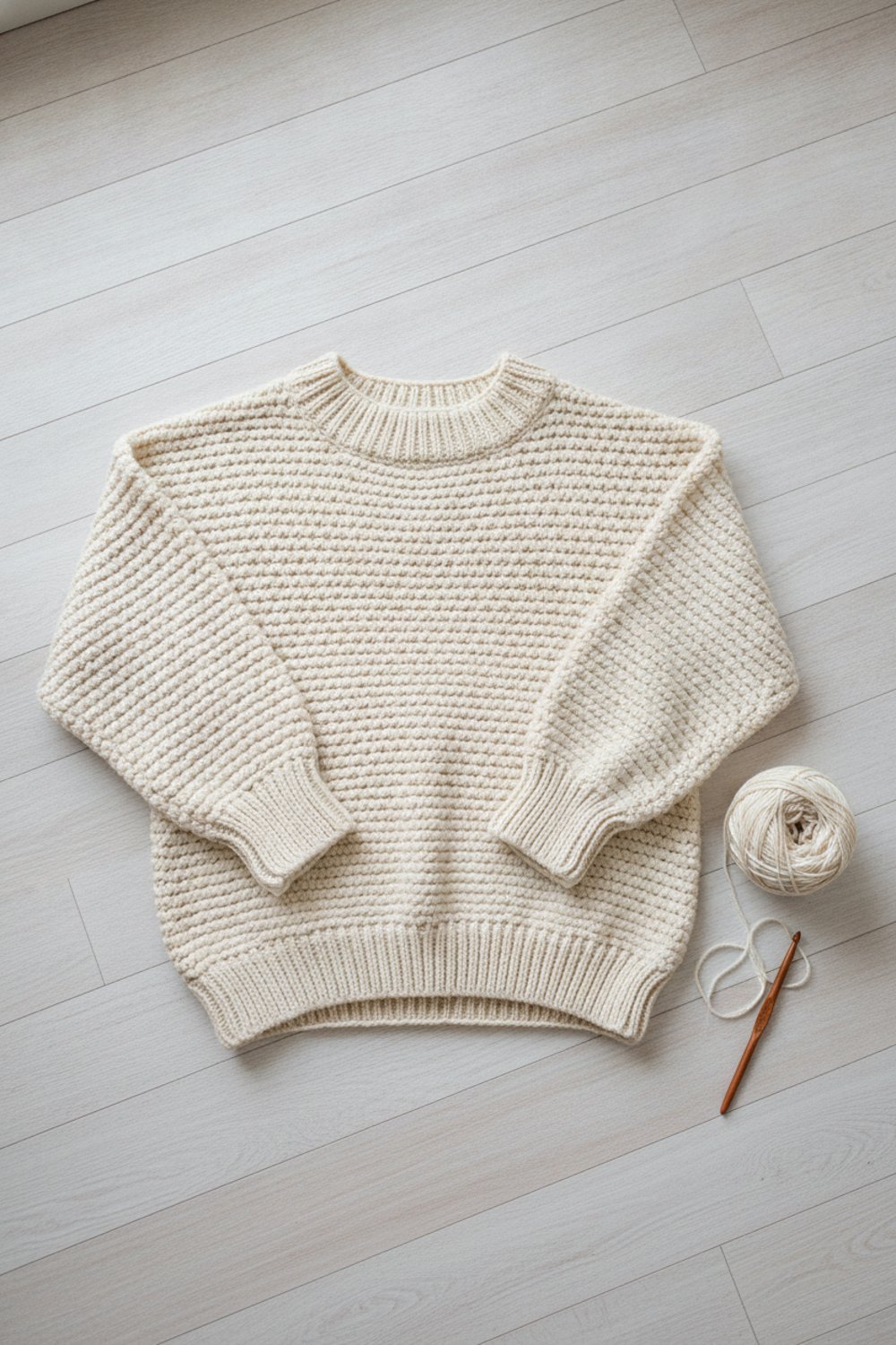 How to Crochet a Sweater for Beginners (Simple Rectangle Method)