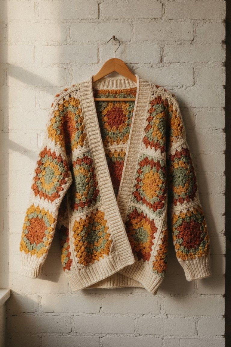 How to Make a Granny Square Cardigan (2 Easy Methods)