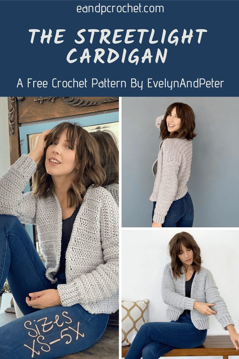 The Streetlight Cardigan free crochet pattern by Rachel Misner