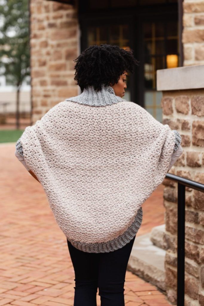 Veronica Cocoon Cardi free crochet pattern by Toni Lipsey