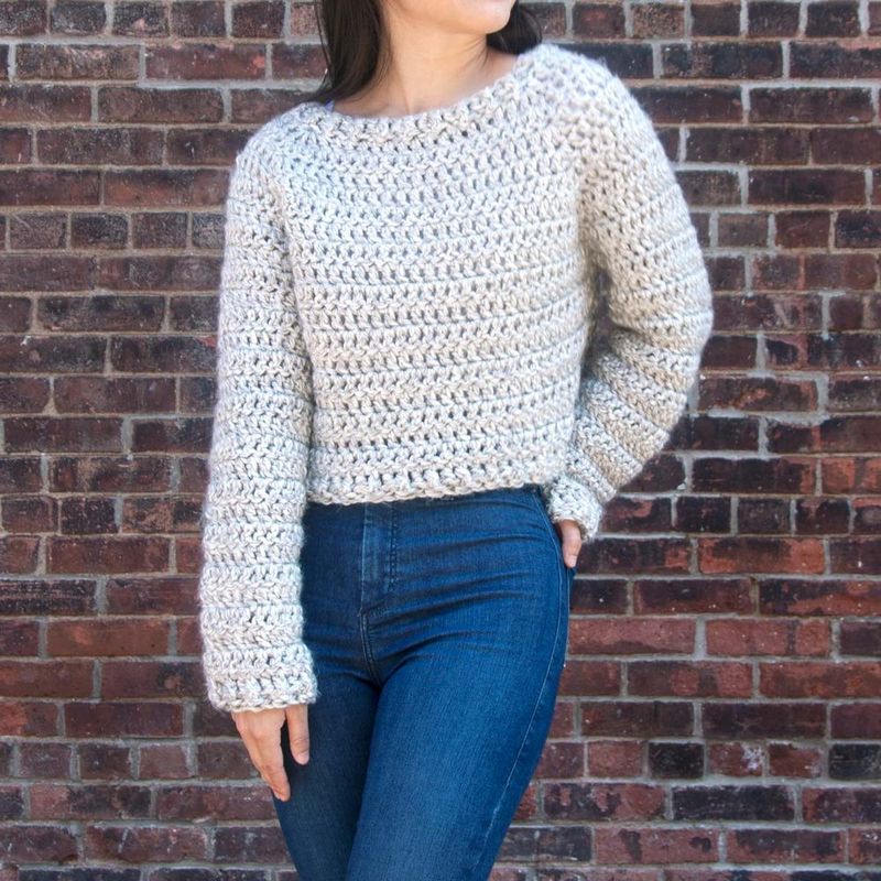 Brooklyn Sweater free crochet pattern by Grace