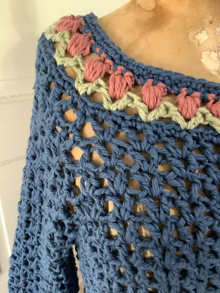 Tulipa Sweater free crochet pattern by Mary Beth Temple