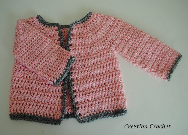 Abigail Baby Girl Cardigan free crochet pattern by Lorene Eppolite