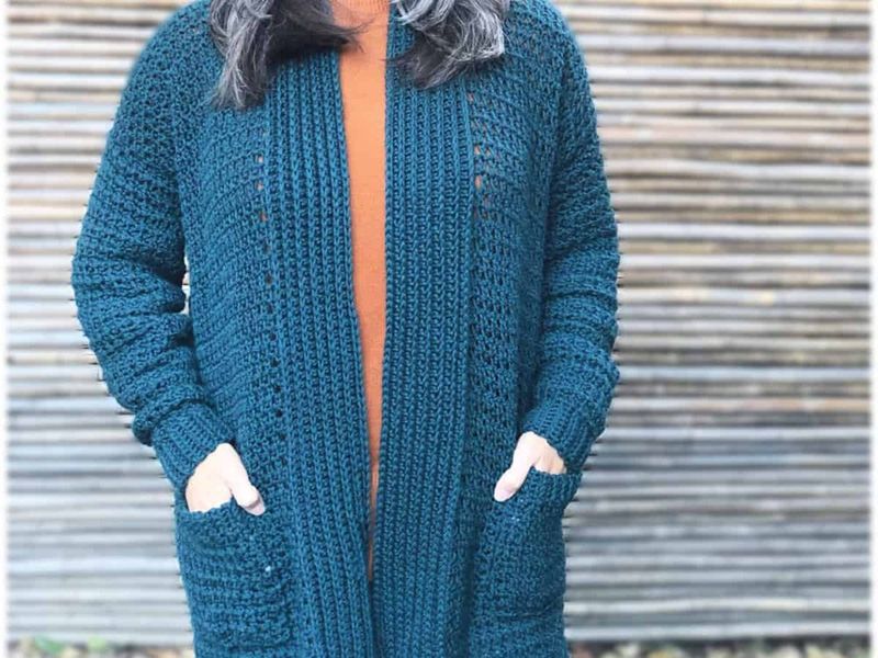 Hygge Homebody Cardigan free crochet pattern by Crystal Marin
