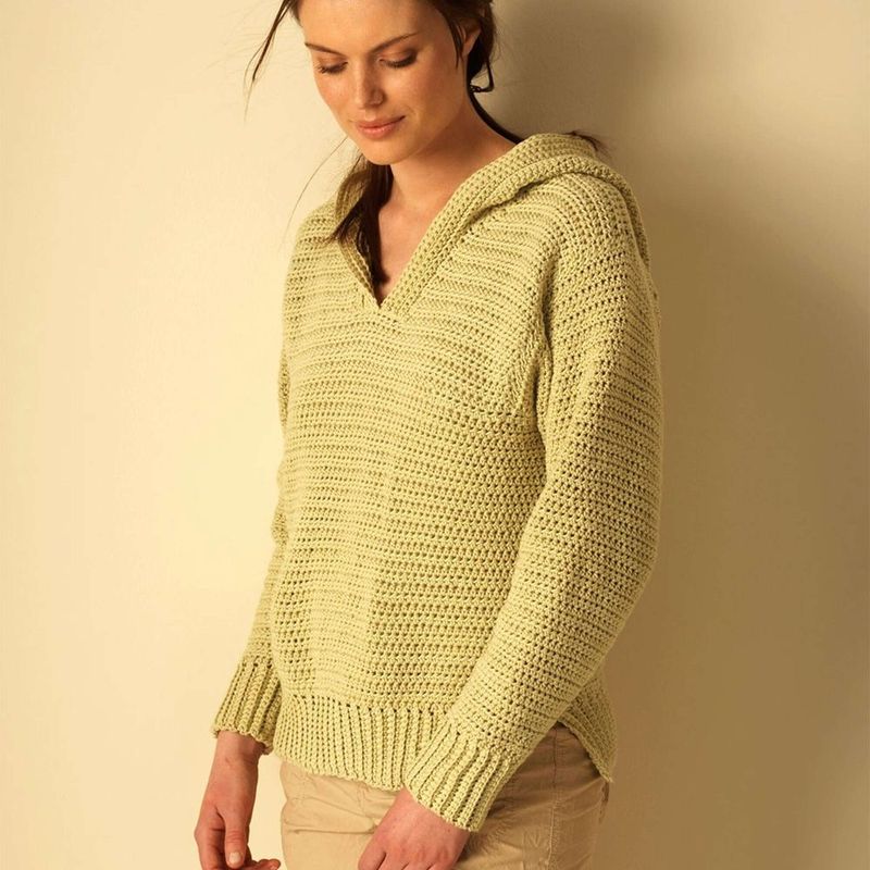 Bernat Crochet Hoodie free crochet pattern by Bernat
