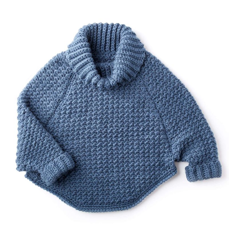 Woman's Curvy Cowl Pullover free crochet pattern by Bernat