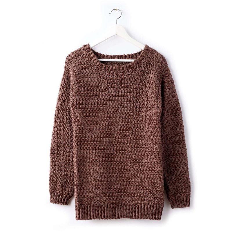 Big Easy Pullover free crochet pattern by Caron