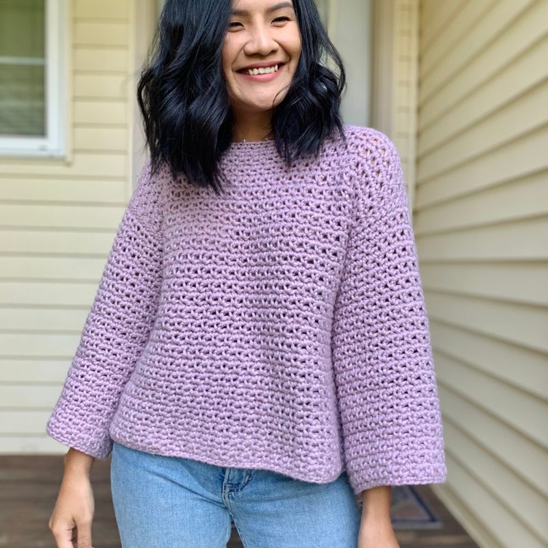 Quick and Easy Crochet Sweater free crochet pattern by Wan