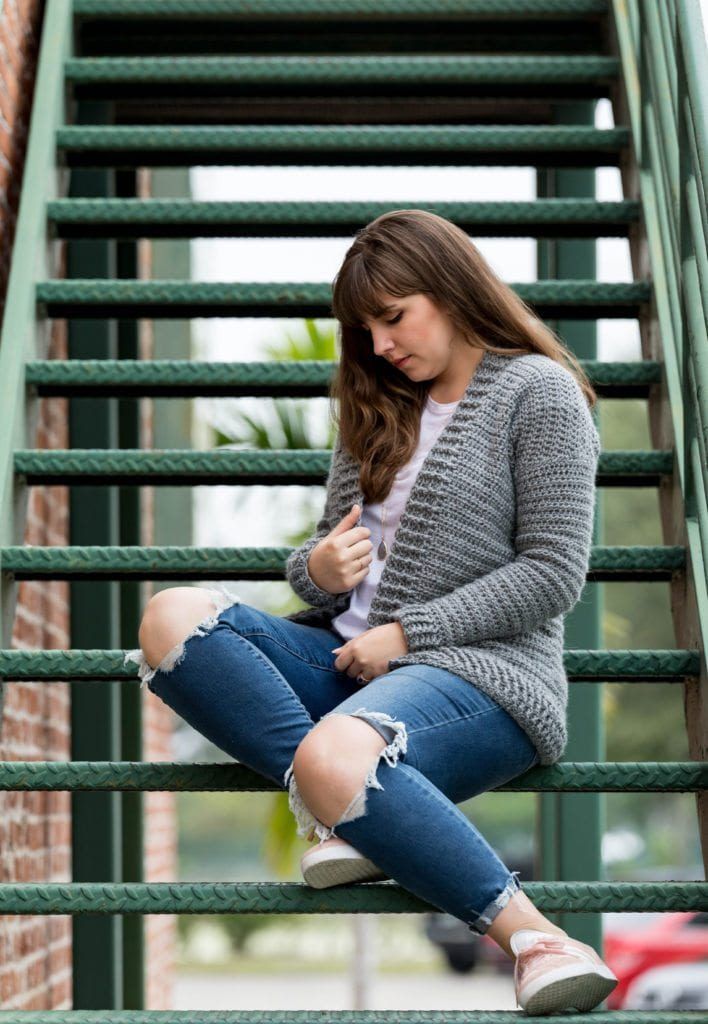 Everyday Crochet Cardigan by Sewrella free crochet pattern by Ashleigh