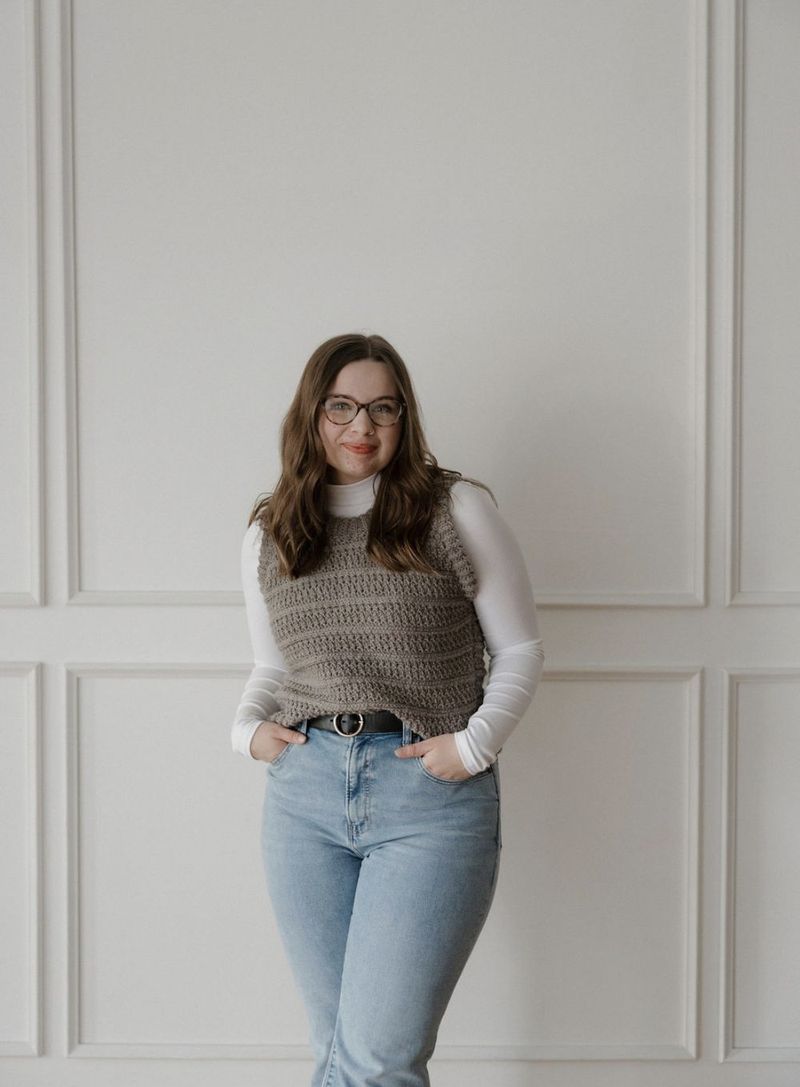 Alcott Textured Sweater Vest free crochet pattern by Grace