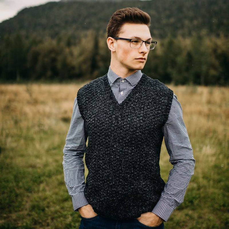 Summit Men's Crochet Vest free crochet pattern by Jennifer Renaud