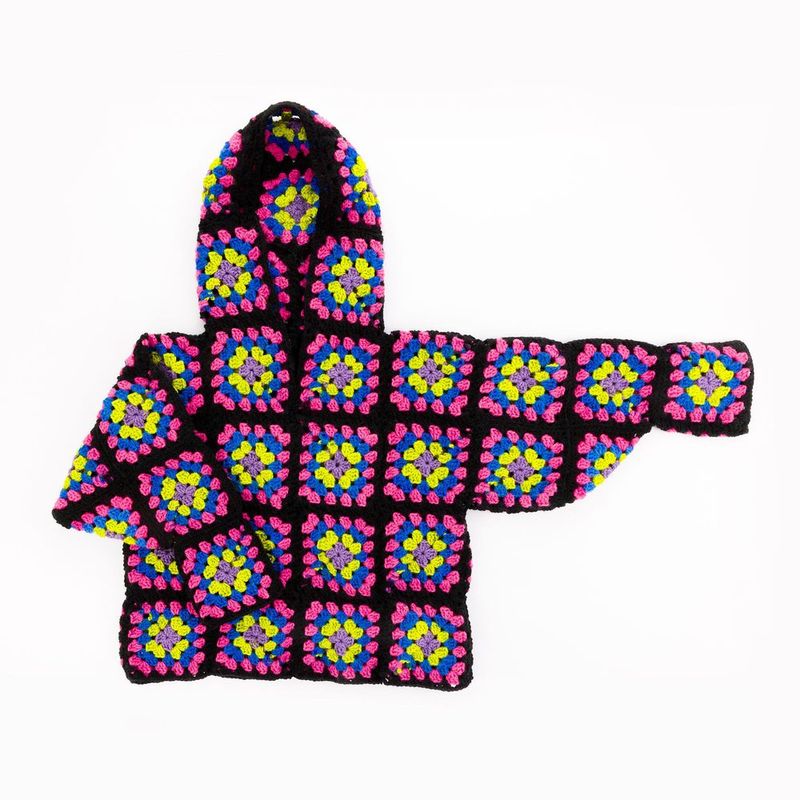 Red Heart Granny Crochet Hoodie free crochet pattern by Red Heart