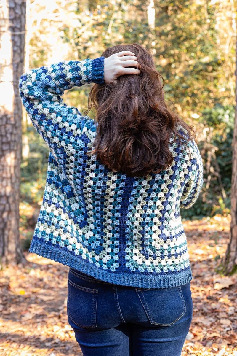 Granny Hexagon Cardigan by Sarah Maker free crochet pattern by Sarah Stearns