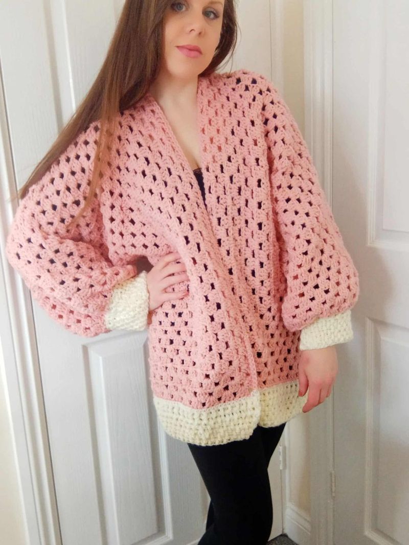 Sweet Dreams Hexagon Cardigan free crochet pattern by Selina Veronique