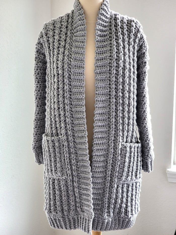 Foggy Day Cardigan free crochet pattern by Shehnaaz