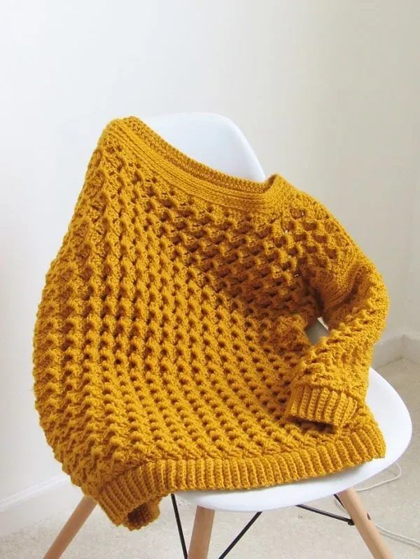 Vanessa Pullover free crochet pattern by Shehnaaz